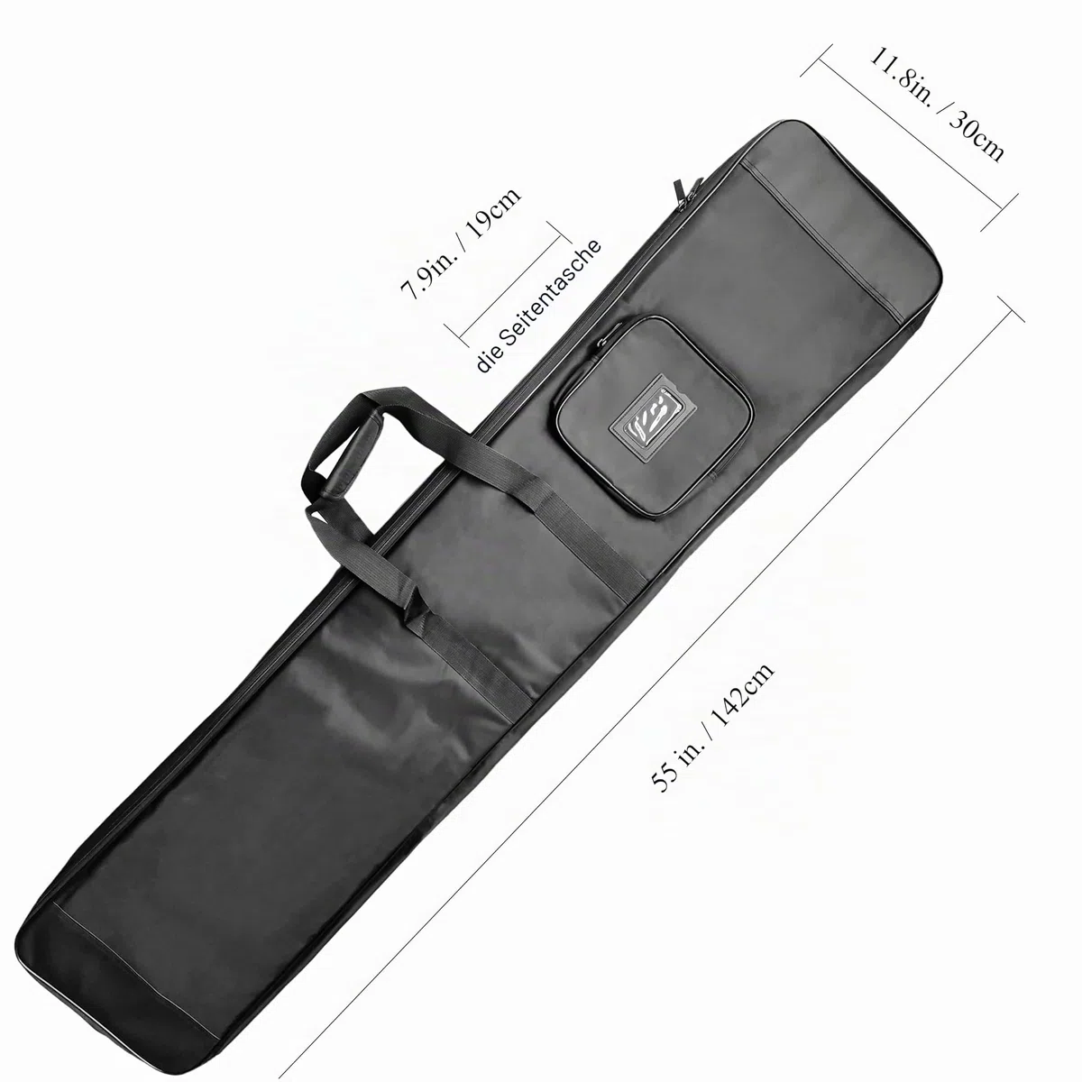 LEONARK Hema Tasche für 2 Schwerter, 142,2 cm, langes Zaunschwert, Zwei Griffe, Federschwert, gepolsterte Aufbewahrungstasche, tragbarer Rucksack mit Einer Schulter