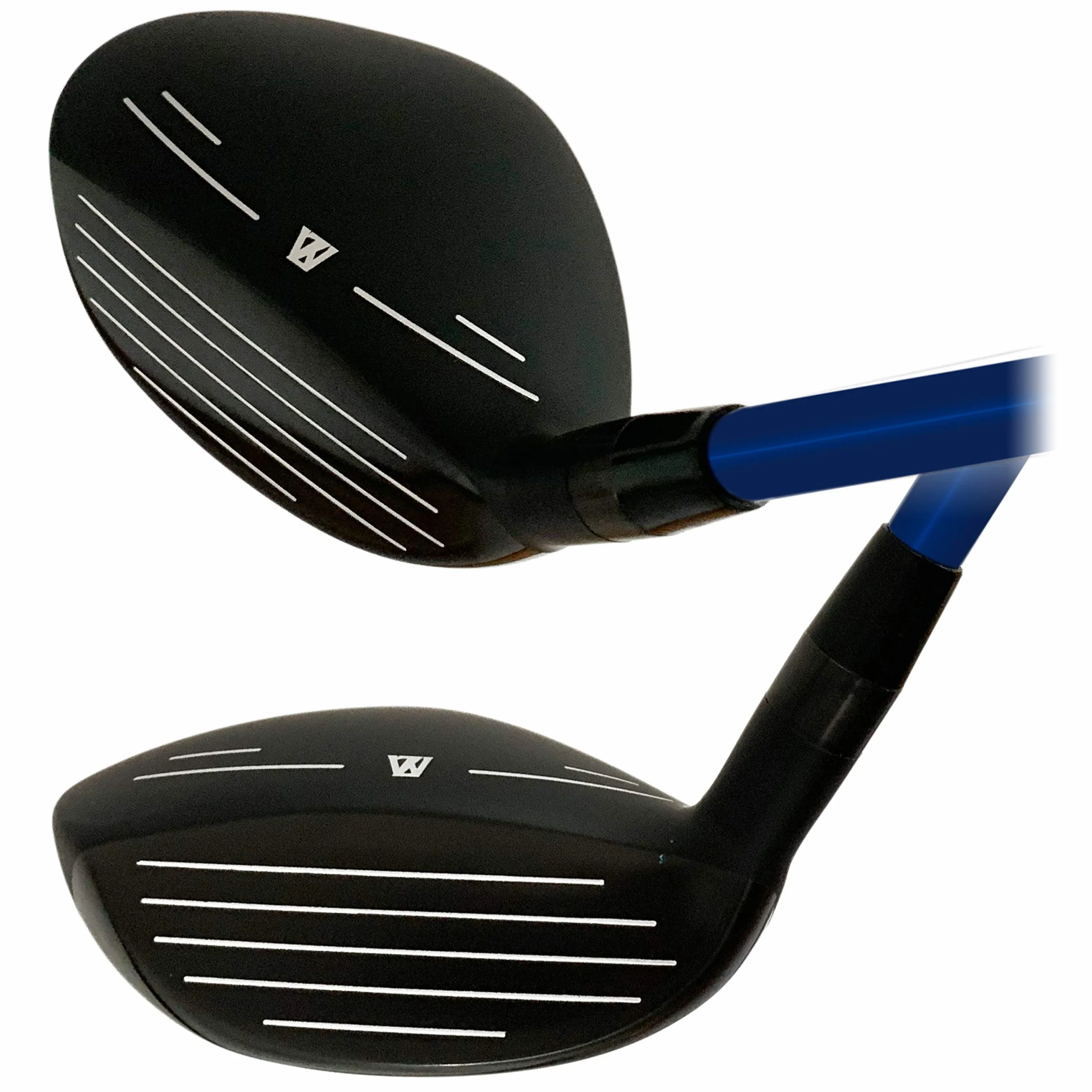 Japan WaZaki Single Hybrid Iron USGA R A Rules Golf Club with Headcover,WLIIs Model,Whole Black Oil Finish