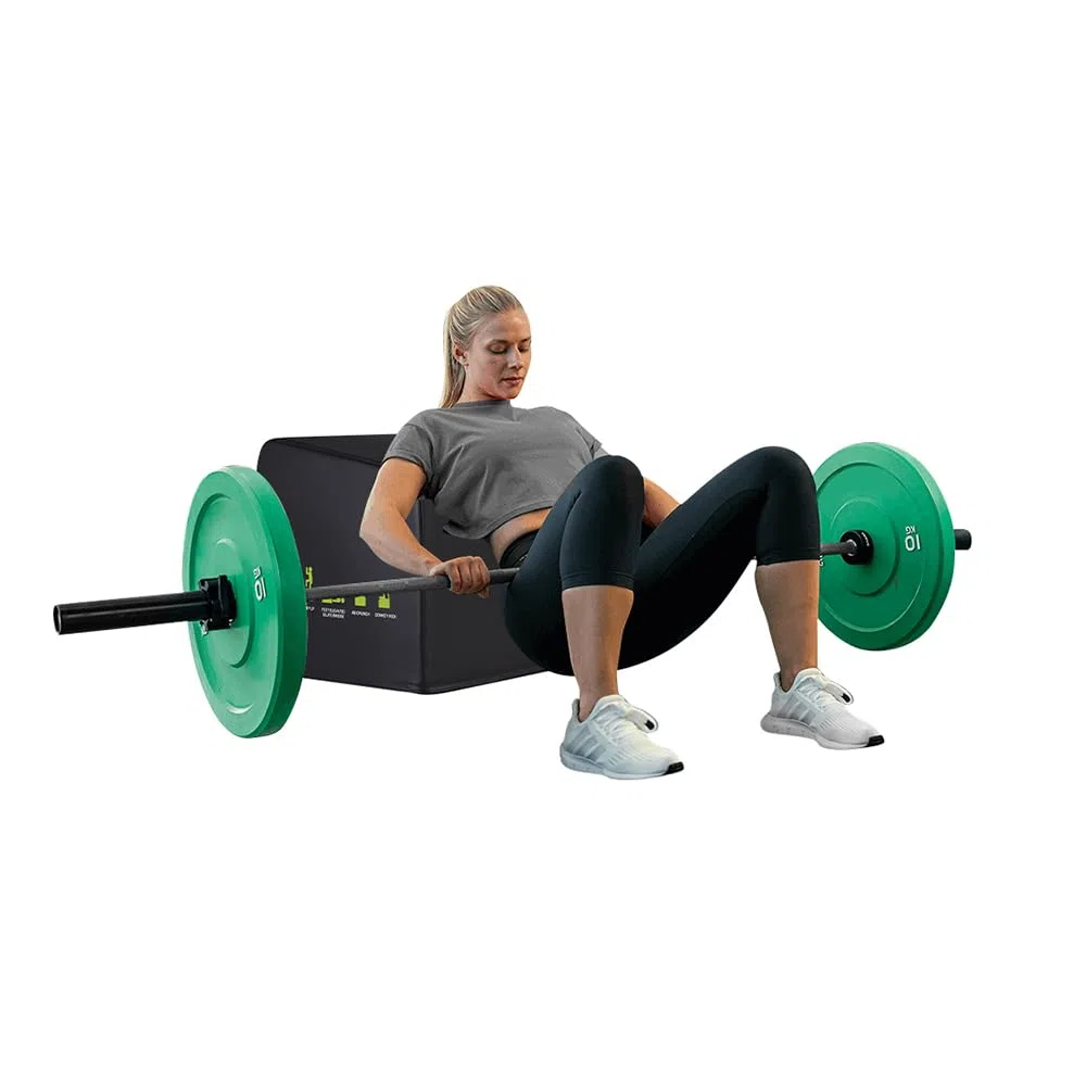 Hip Thrust Machine & Glute Bridge Exercise Machine, Hip Thrust Bench Booty Workout Box Platform for Home Gym Total Body Workout