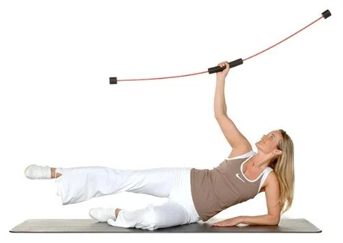 FLEXI-BAR® Athletic, Schwarz, hochbelastbarer Schwingstab von Flexi-Sports mit Einführungs-DVD und Trainingsplan, Schwungstab, Schwingstick
