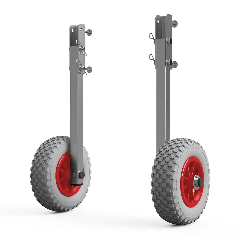 SUPROD Heckräder Slipräder Schlauchbooträder Transporträder klappbar Edelstahl ET200