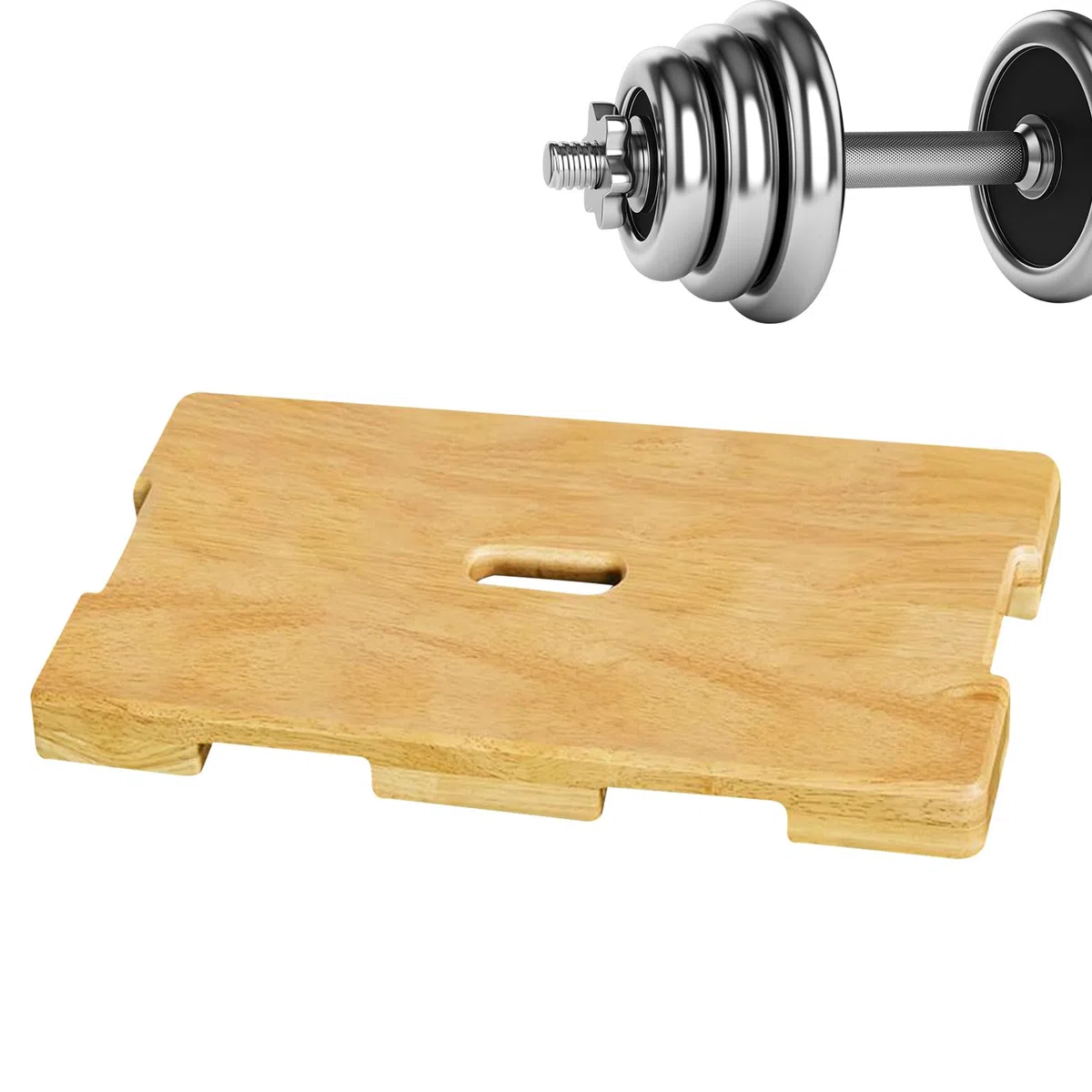 Holz Fitness Board | Gym Naturholz Stretch Fitness Board | Verstellbare Trainingsfußplatte zur Kernstärkung und Flexibilität für Erholung Pilates und Heimübungen