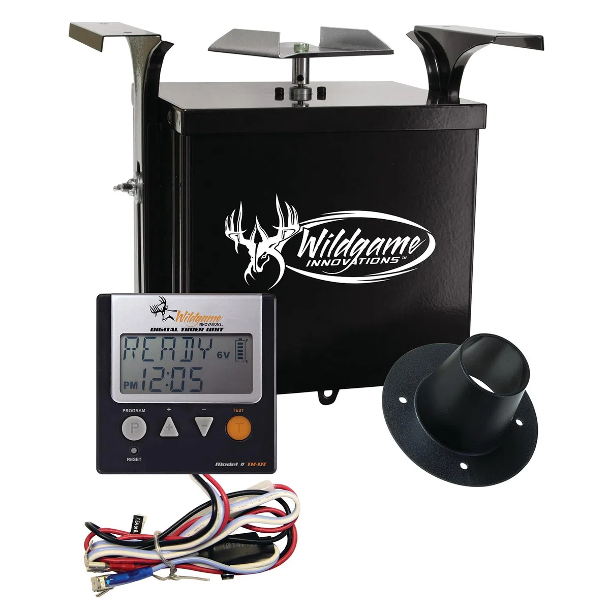 WILDGAME INNOVATIONS Trophy Hunter digitales Futterspender-Set, 6 V, wetterbeständig, langlebig, einfach zu bedienen, Digitale Leistungssteuereinheit für Jagd, Wild-Futterspender