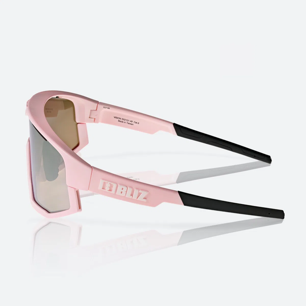 Bliz Vision Sonnenbrille Matt Powder Pink Brown Rose Multi