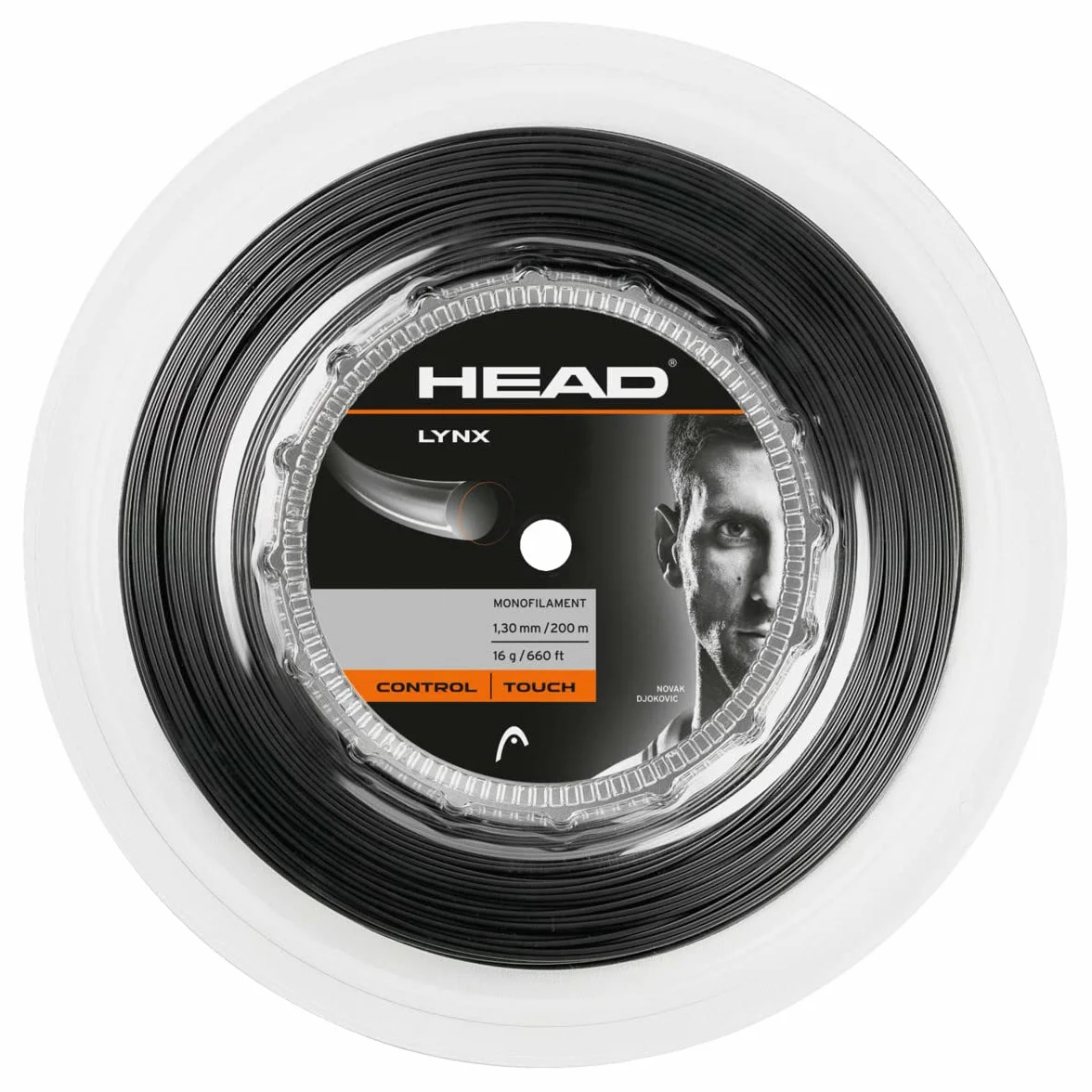 Head Lynx Rolle Tennis-Saite, Anthrazit, 1.30 mm / 16 g