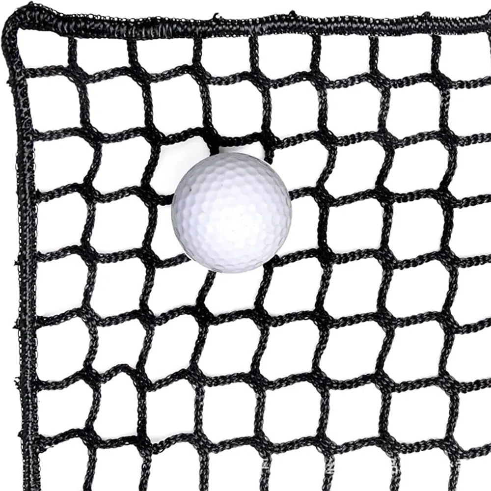Schwarzes Polyester Golf Übungszaunnetz, Schwerlast Golfball-Absperrnetz, 3x3M,Trainingsnetz für Golf, Baseball, Hockey für Indoor Outdoor Garten