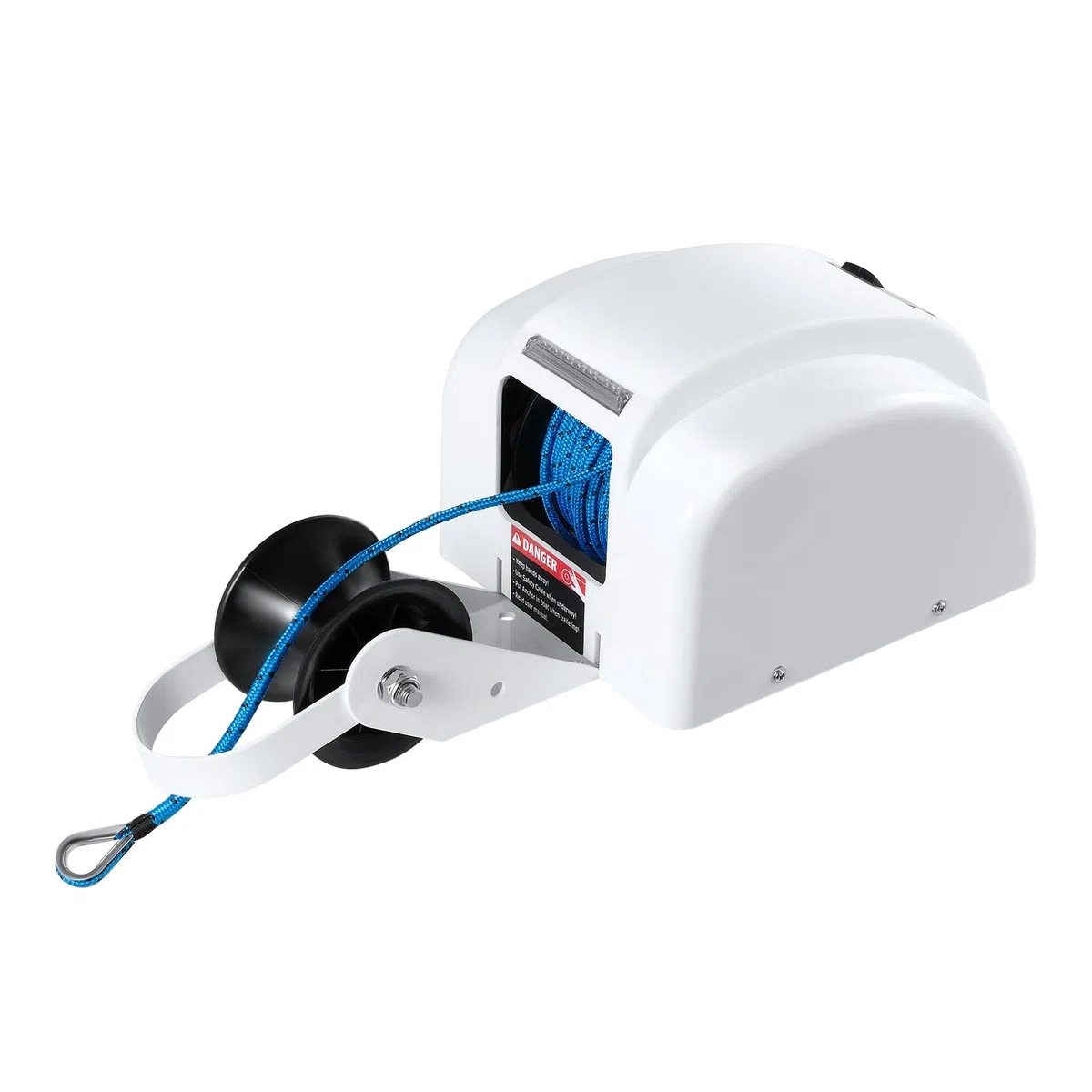 Elektrische Ankerwinde, 12V Salzwasser-Boot-Anker-Windglas-Set, Robuste Abschleppwinden für Angelboot, Ponton, Boot
