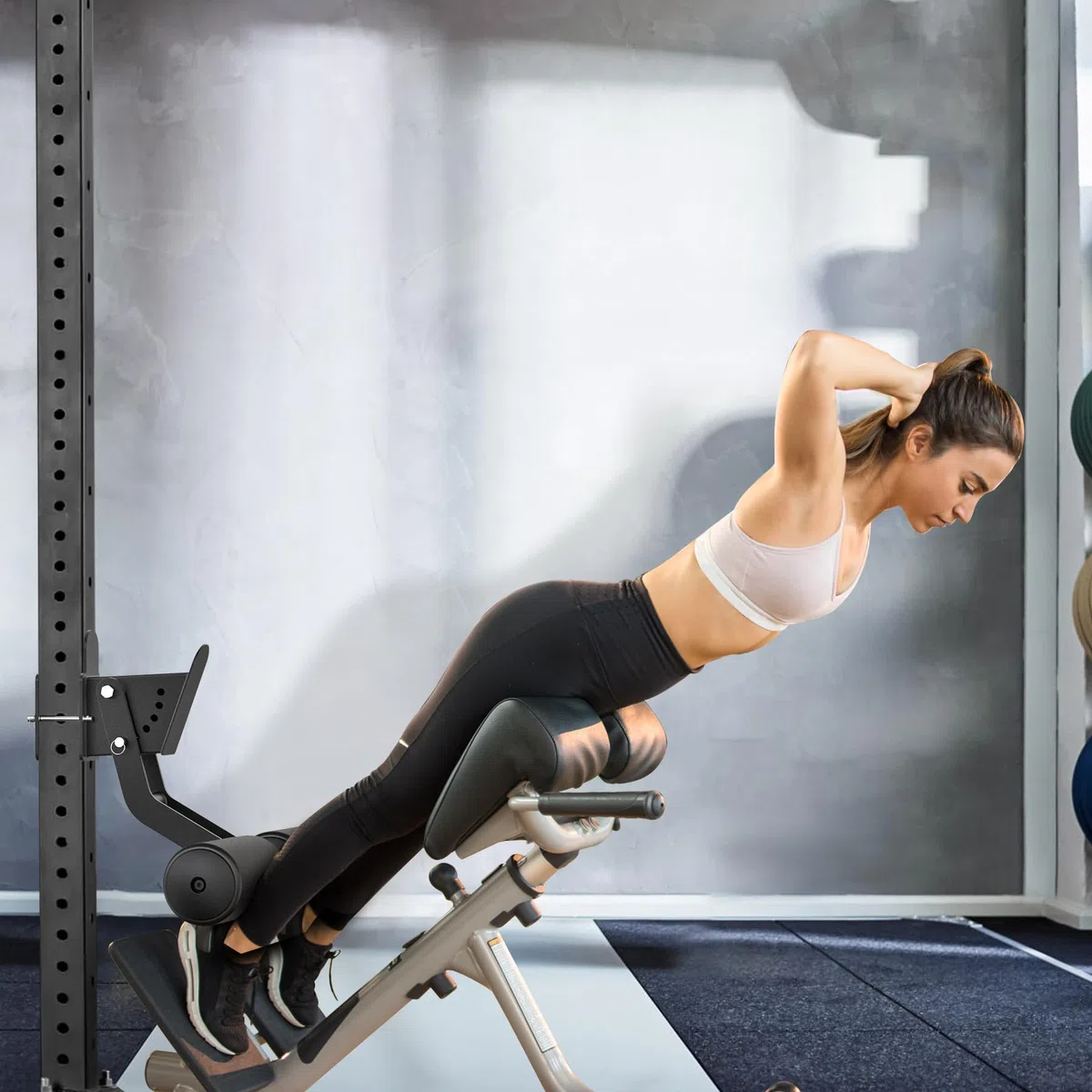 Kipika Beinstrecker-Aufsatz für– Verstellbarer Beinhalteraufsatz mit Schaumstoffrollen – ideal für intensives Krafttraining und Beintraining