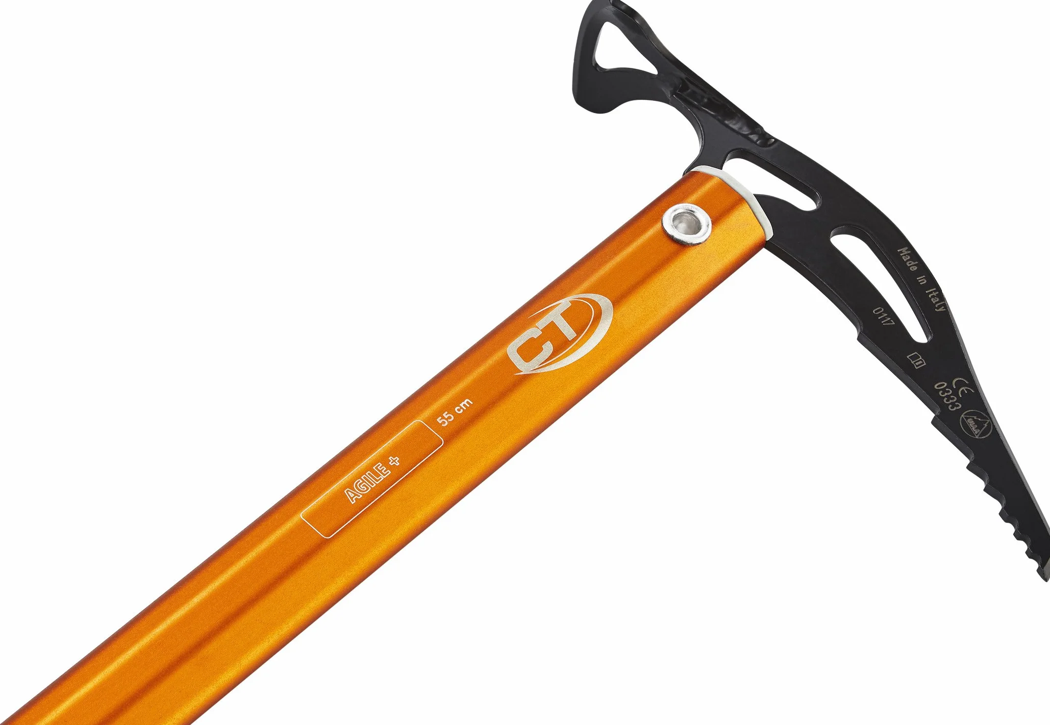 Climbing Technology Agile Plus Ice Axe Länge 55 cm steel, orange