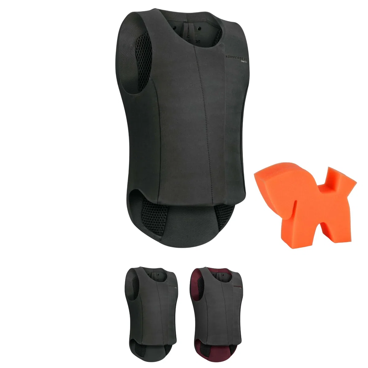 RL24 - Kinder Rückenprotektor Komperdell Ballistic Champion Junior inkl. Putzschwamm – Protektorenweste – ergonomisch & leicht – seitliche Schutzzonen – 2 Farben – Gr. 116-152