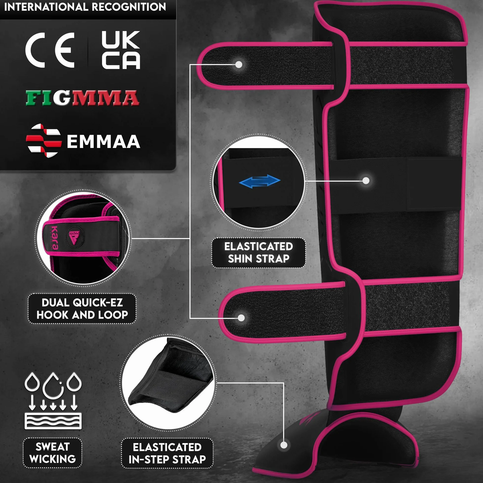 RDX Schutz für warme Boxen, Thai, Kickboxen, Kampfsport, MMA, Training, Maya-Hide-Leder Kara, Schutz für Muay Thai, Krav, MAGA, Sparring, BJJ, Karate und Kampftraining, Fußschutz