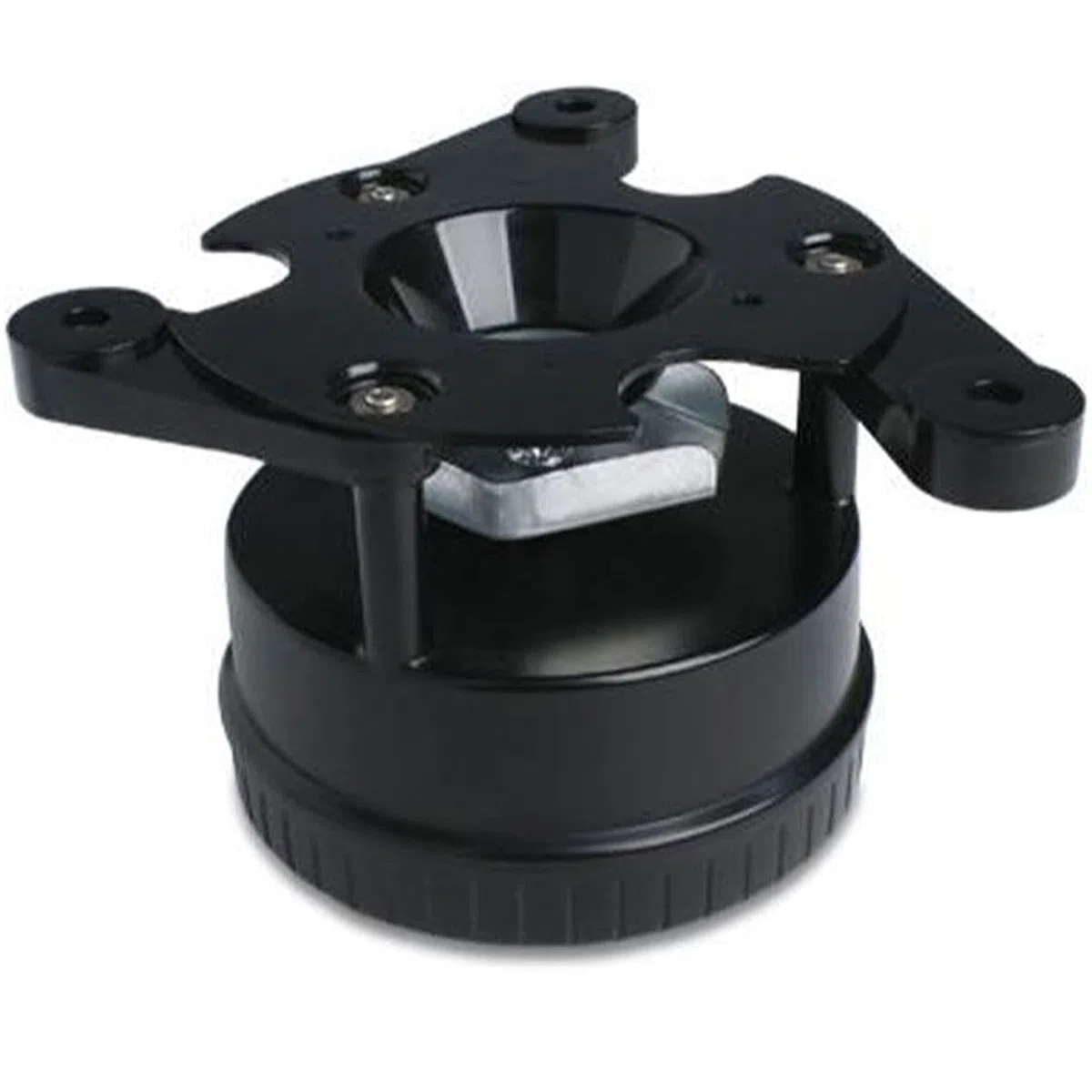 Moultrie All-in-One Hirsch-Futterspender-Kit | Metall-Spin-Plate | Einfache Einrichtung | Verstellbare Halterung, Schwarz