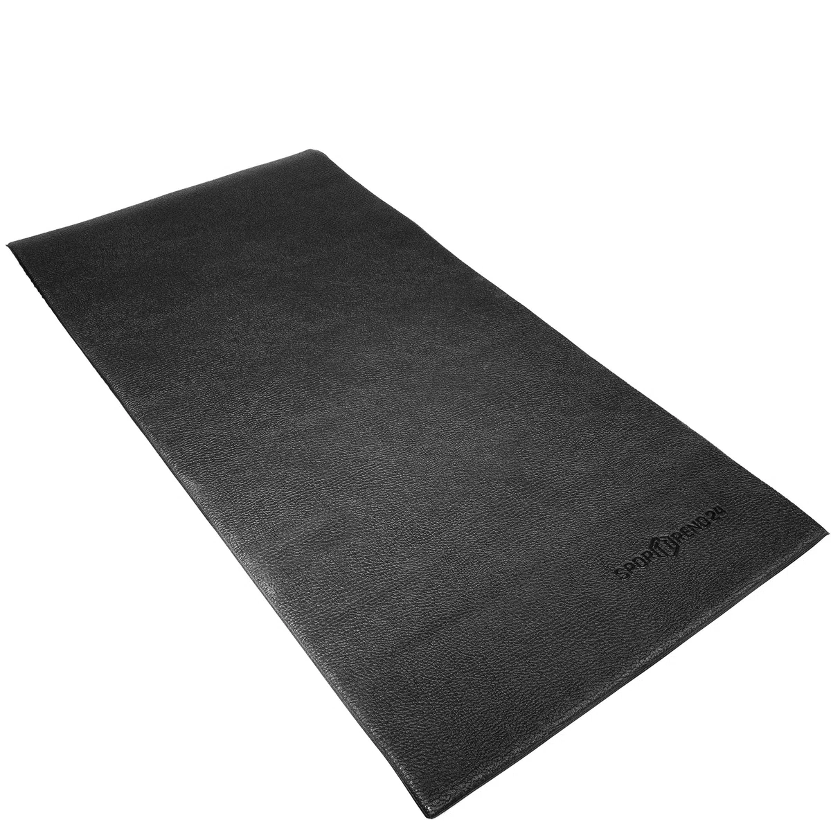 Sporttrend 24® Unterlegmatte 120cm, 160cm, 181cm, 220cm zum ausrollen in schwarz, 1,2cm Stärke | Laufbandmatte, Bodenmatte, Schutzmatte