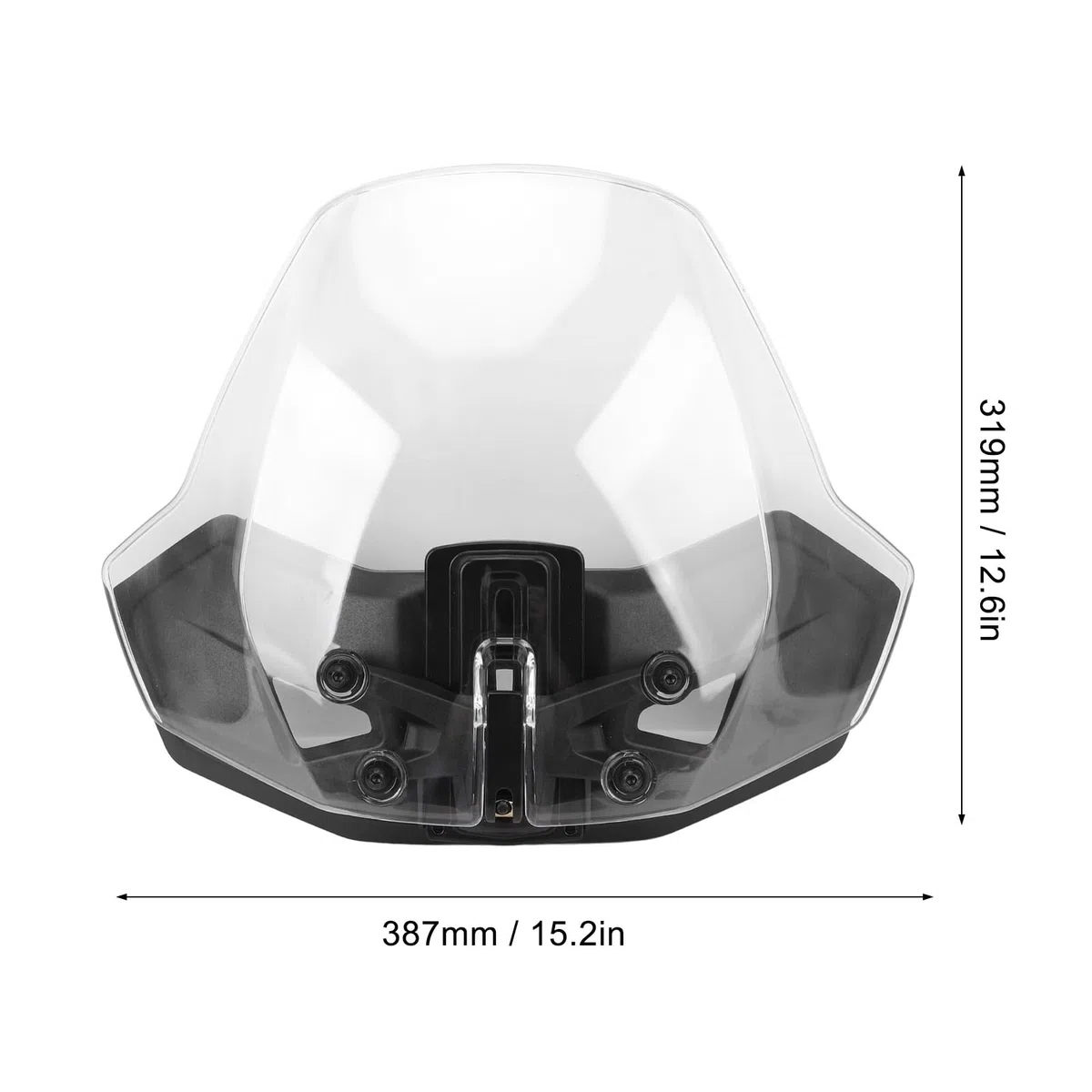 Einstellbare Windschutz Scheibe 219401032 PC Aero Dynamisch Erhöht Komfort Sport Wind Bildschirm für Ryker 600 900 Rally Sport Verstellbare Sport Windschutz Scheibe (Transparent)