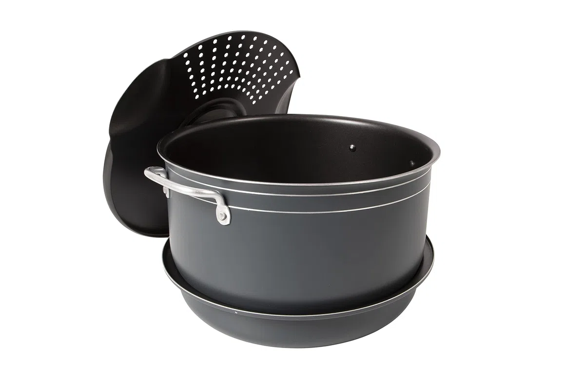 Bo-Camp 2300350 Kochset Camping Aluminium Trekking Kochgeschirr Alu Topf Pfanne 7-teilig , 1,1/2,5/4,4 L