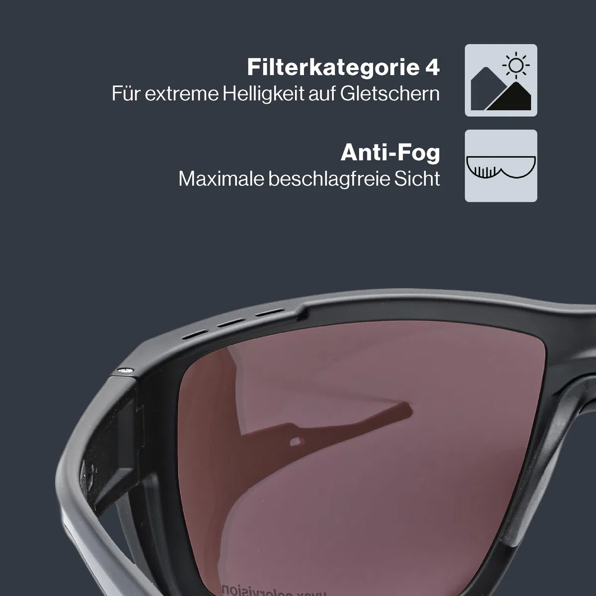uvex mtn venture CV Sportbrille Damen Herren Sonnenschutz kontraststeigernd