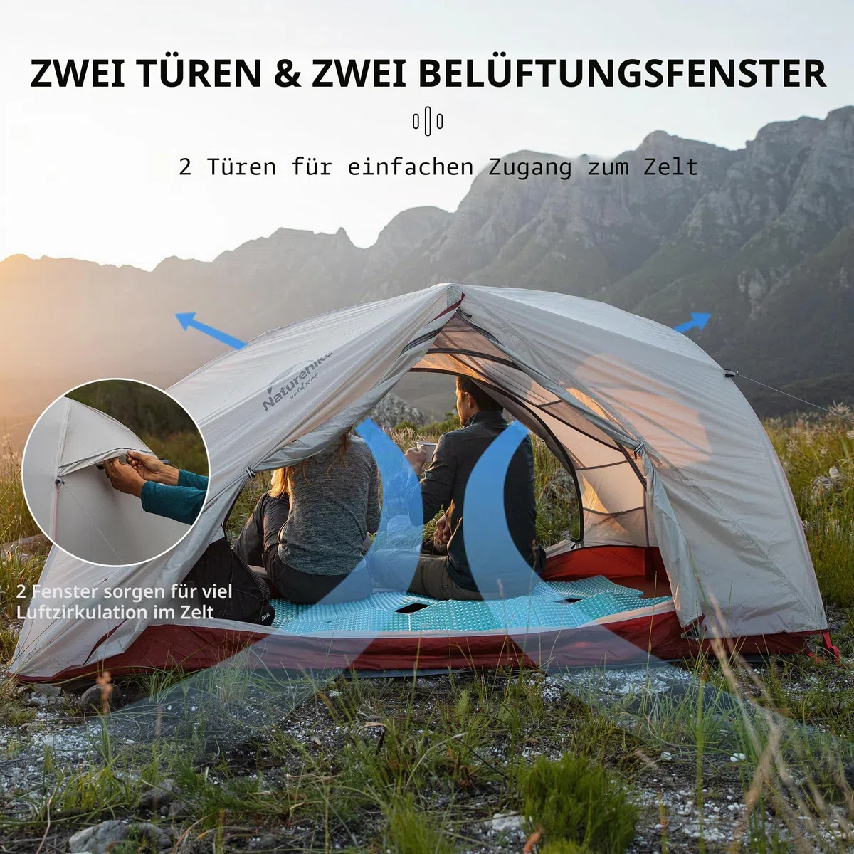 Naturehike Star-River Zelt 2 Personen Doppelzelt Ultraleichtes Zelt Rucksackreisen Wasserdicht Wandern Camping Zelt