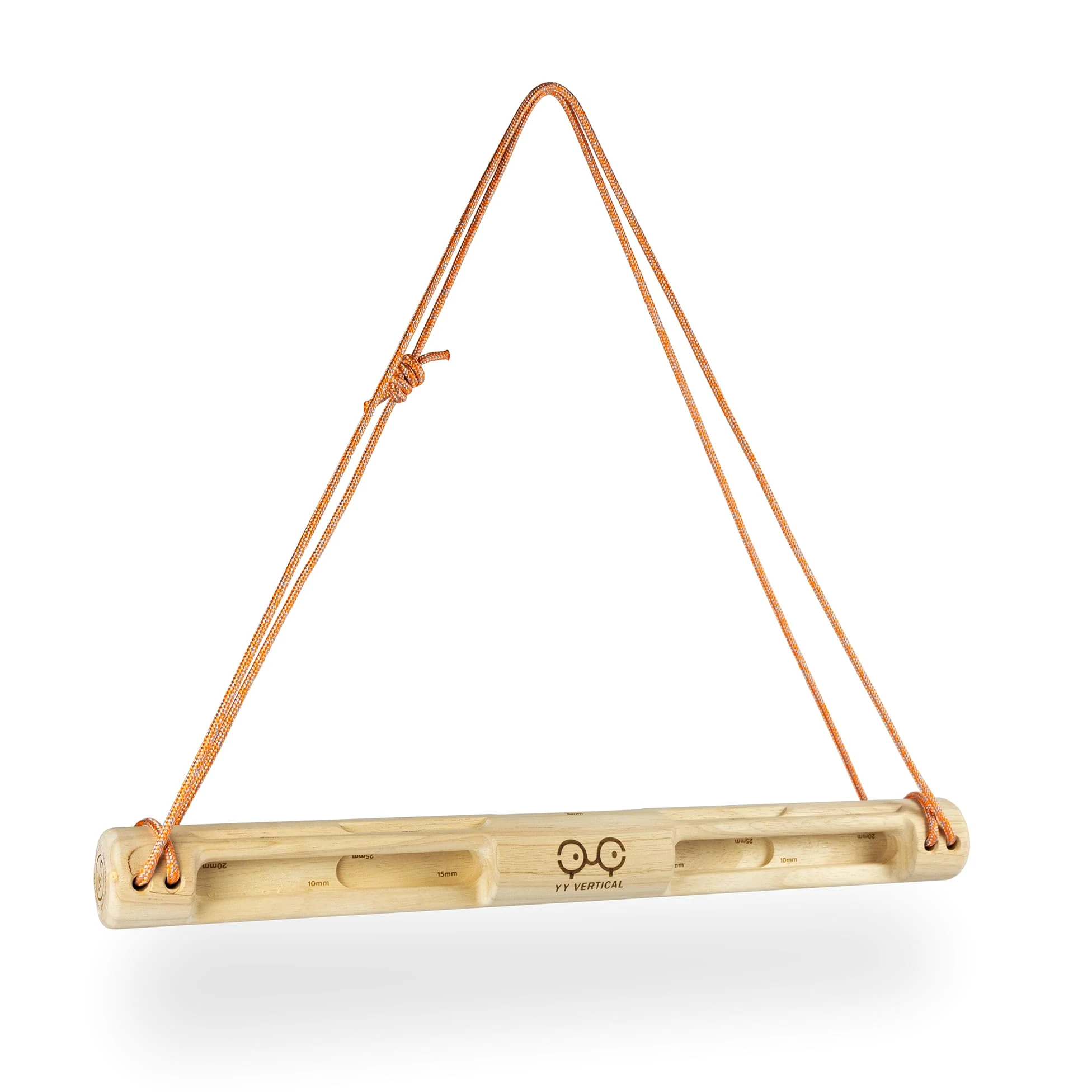 YY Vertical - Das Original Baguette Evo Climbing Hangboard aus Holz zum Klettern, ideal für Heimtraining, passt sich der Klimmzugstange an, stärkt Ihre Finger